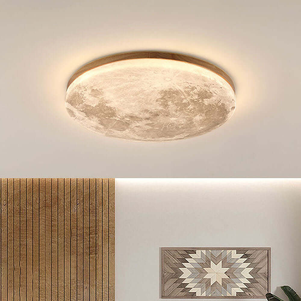 Måneformet LED Loftlampe - Moderne Design