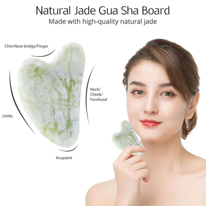 Ansigtsrulle & Gua Sha Sæt - For strålende hud