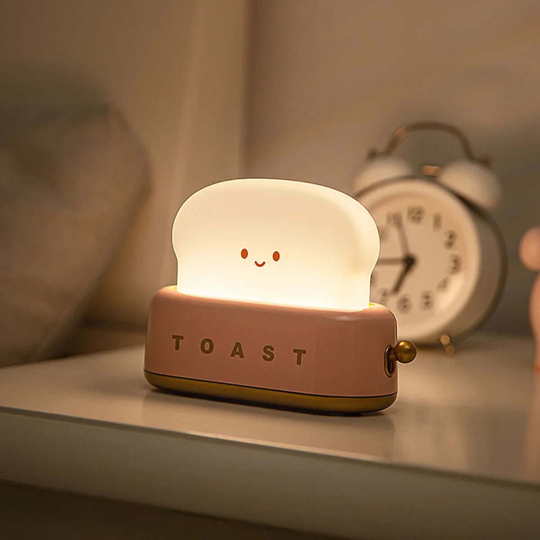 LED natlampe med toastdesign, dæmpbar, timer