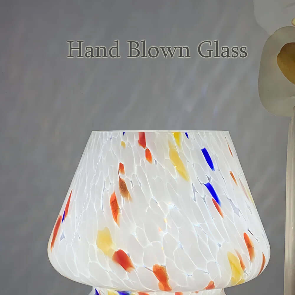 Dekorativ glas svampelampe