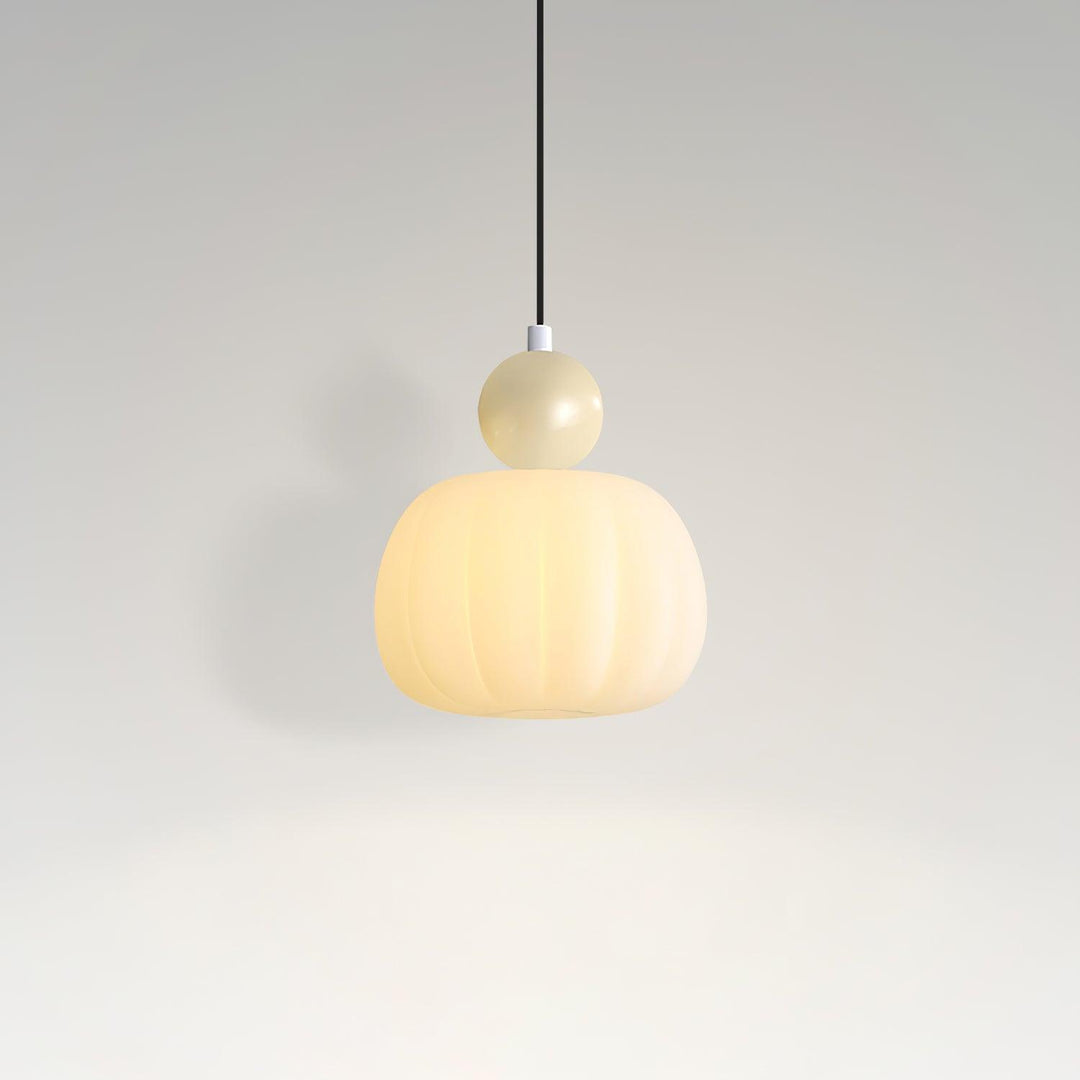 Elegant Græskar Pendellampe, 14 cm