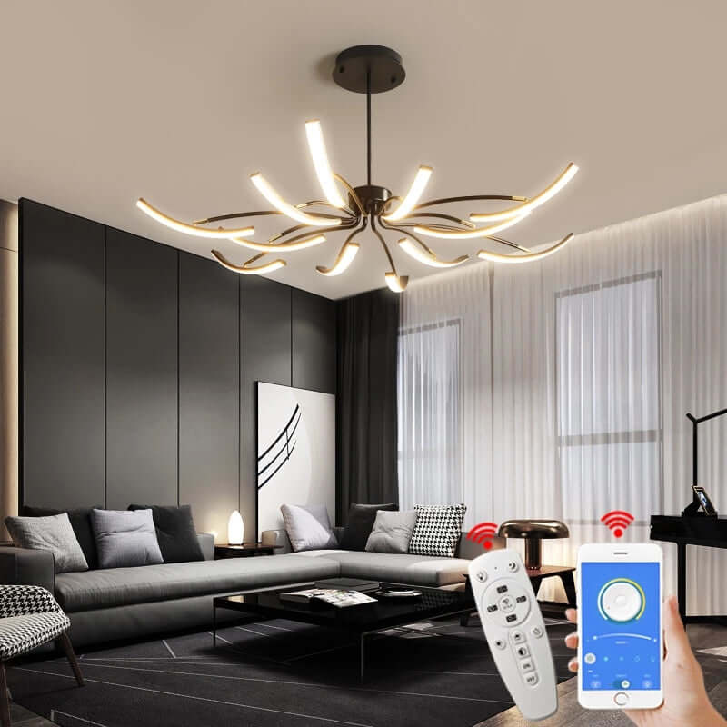 Moderne LED-loftlampe til hjemmet