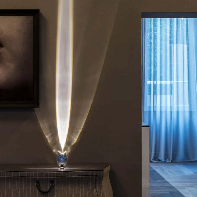 Krystal Natlampe med Stjernehimmel Projektor