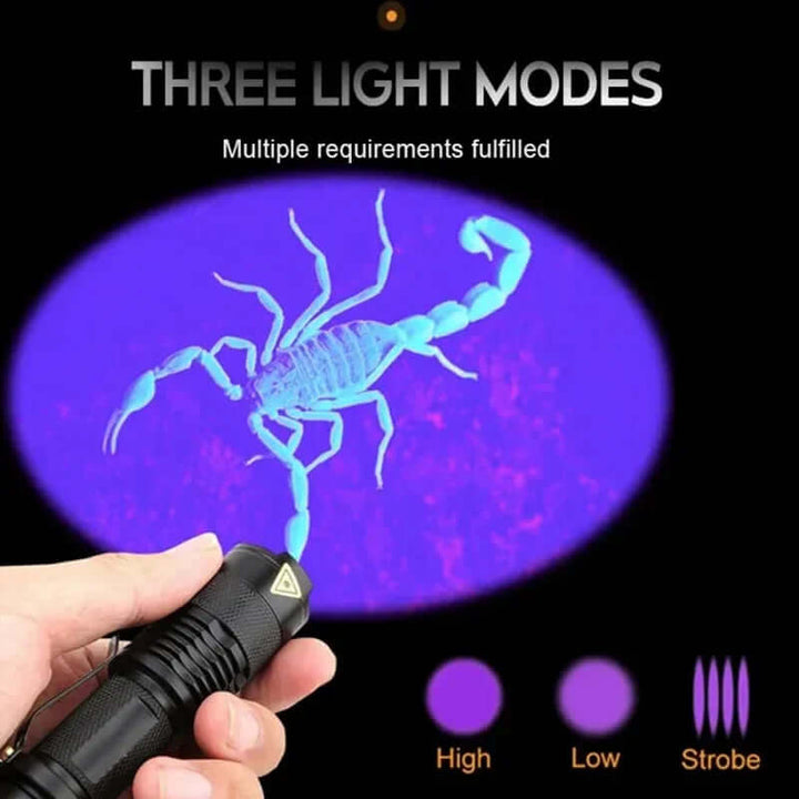UV Lommelygte LED - Sortlys til Pletdetektion