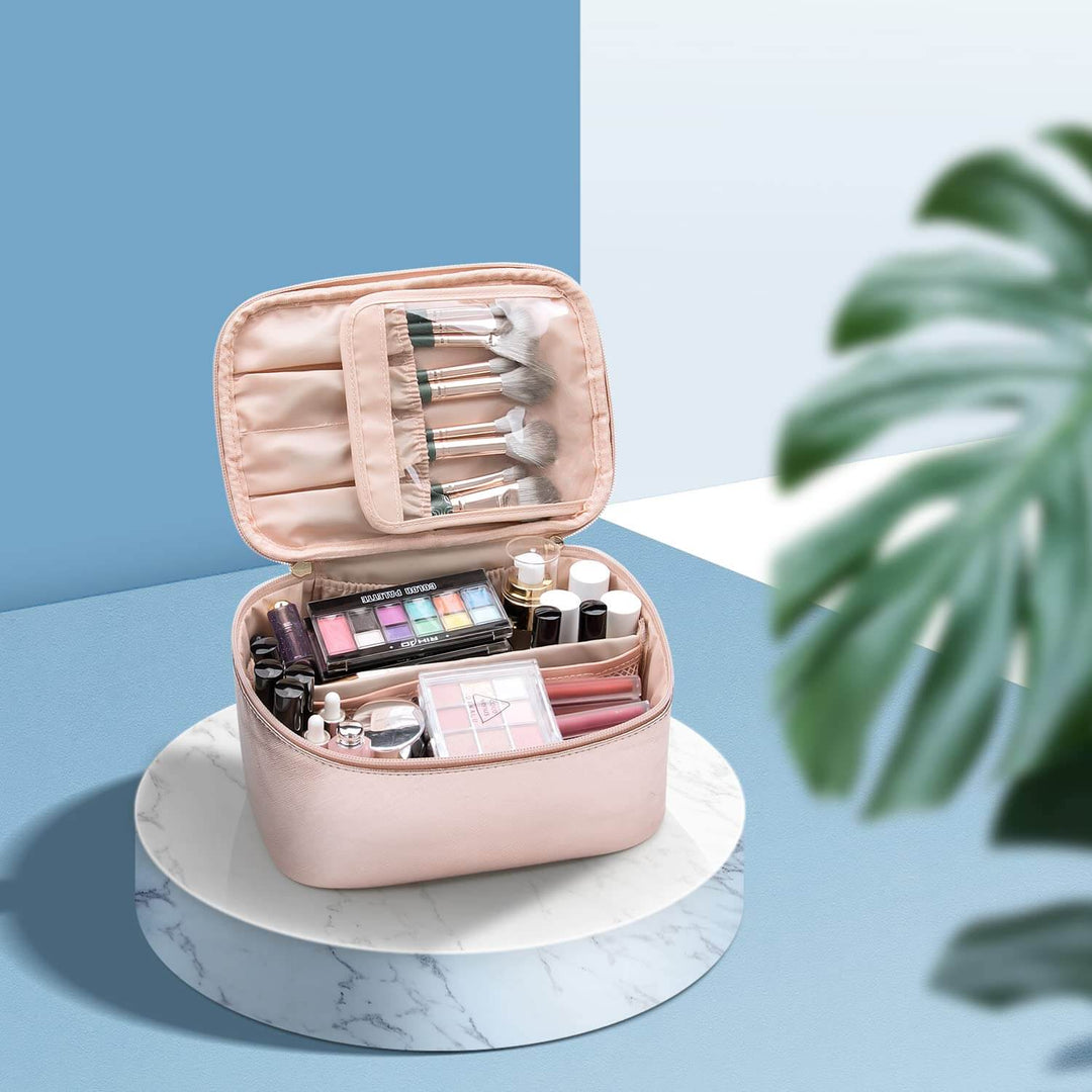 Rejse Make-up Organizer med justerbare rum
