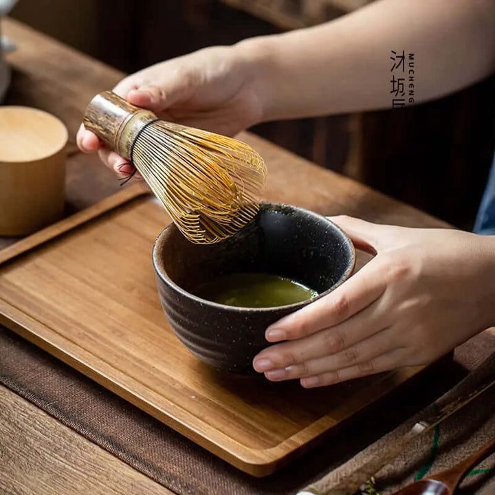 Matcha-sæt til traditionel teceremoni