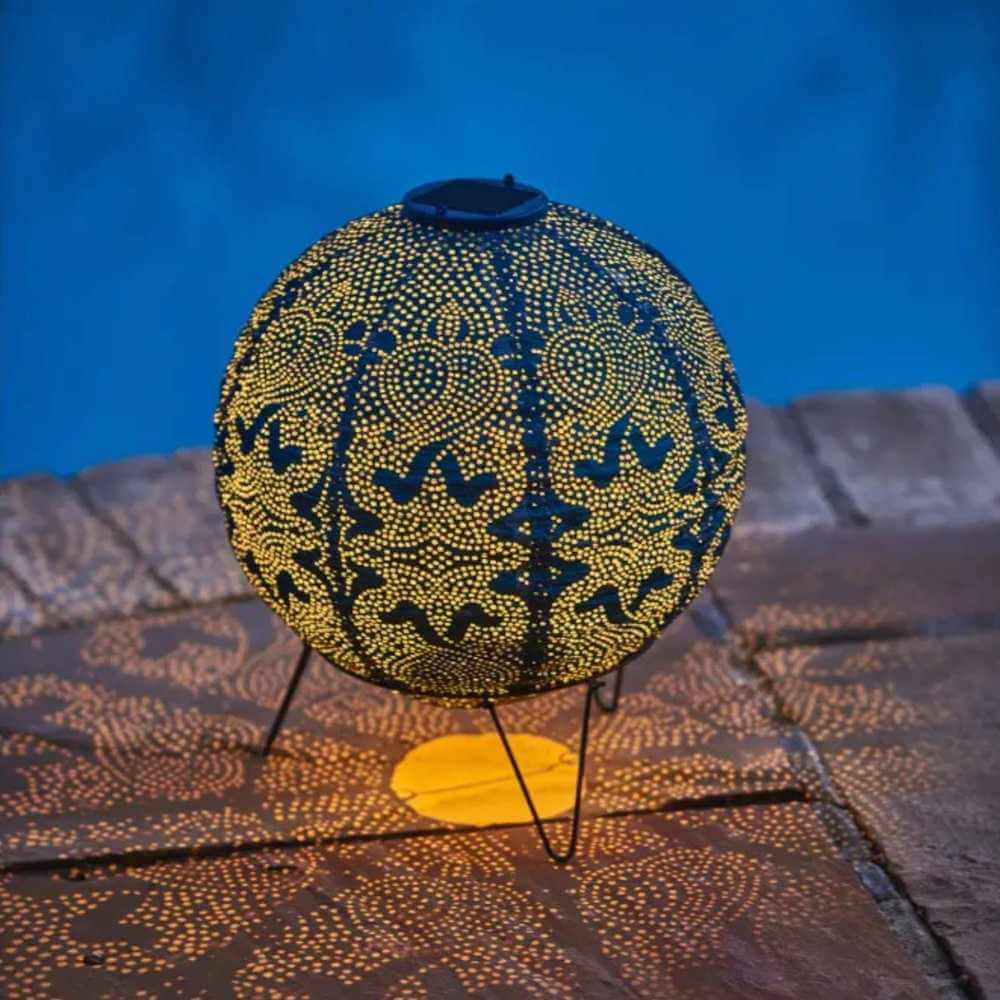 Solcellelanterne Globus 30 cm til Haven