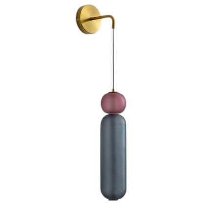 Elegant væglampe med klokkeorkidé-design