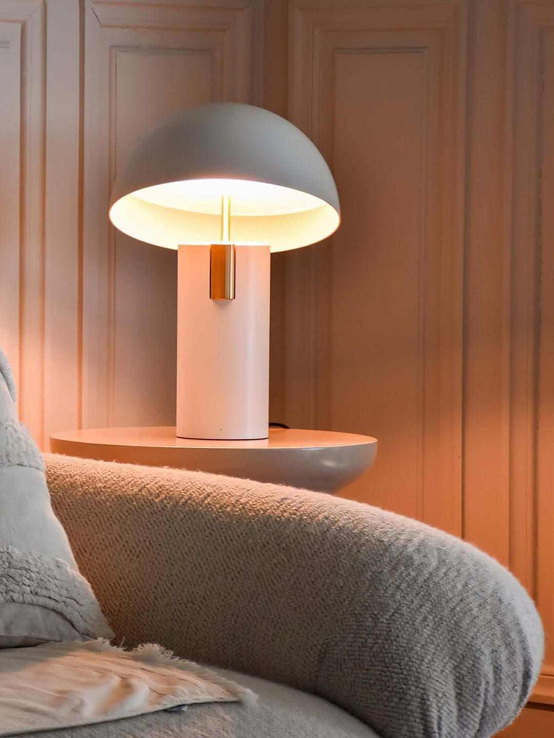 Moderne designer bordlampe med drejelige cylindre