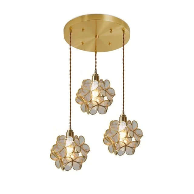 Moderne Nordisk Glas Blomsterpendel Lys