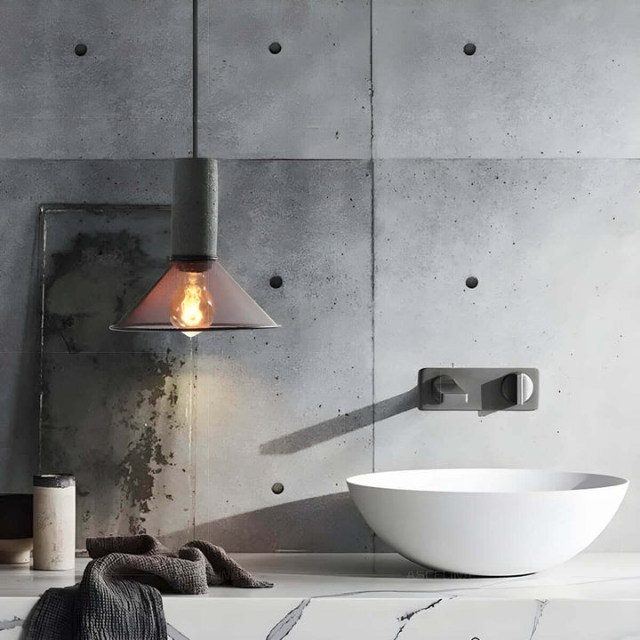 Industriel Loft Cement Pendellampe Hængelampe
