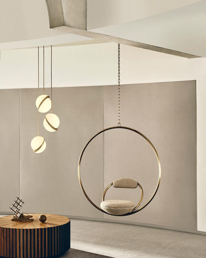 Måneformet Pendellampe i Moderne Design