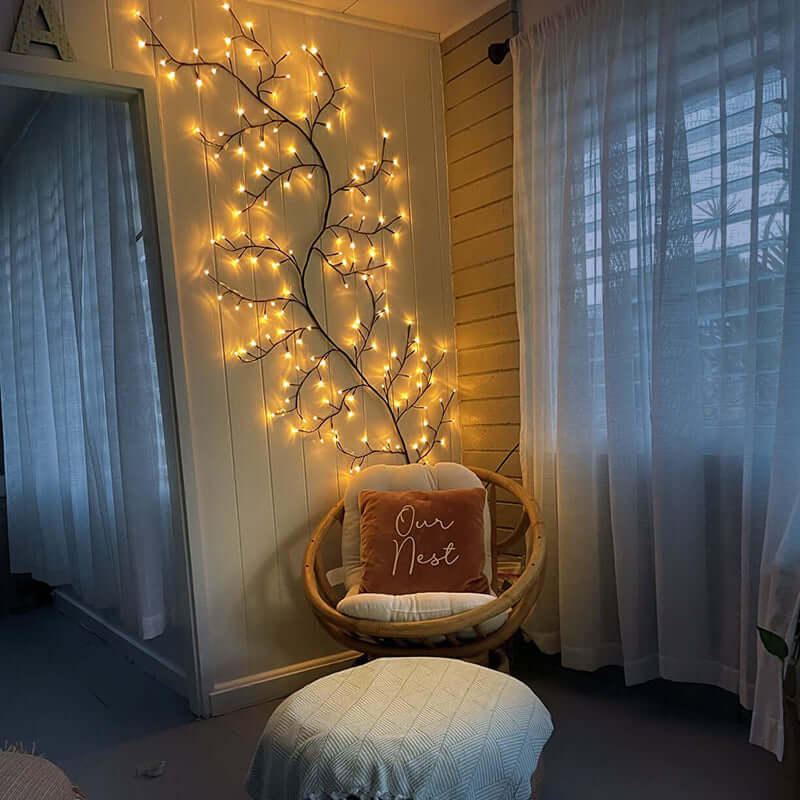 Dekorativ piletræ LED-lampe til stemningsbelysning