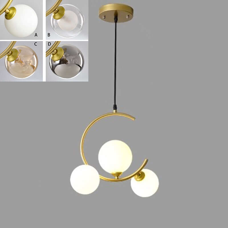 Moderne dæmpbar LED-pendellampe, 3 lyshoveder