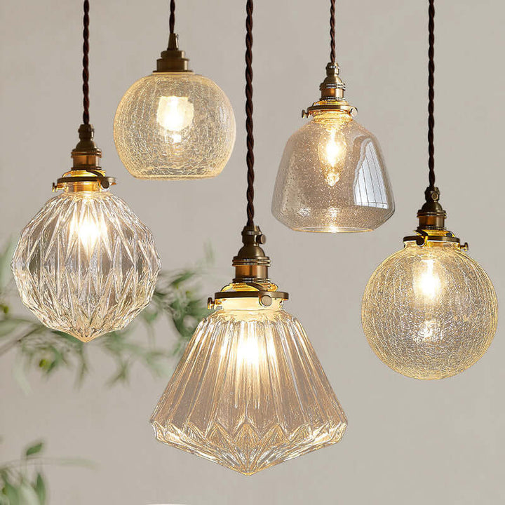 Elegant Pendelpendel i Krystalglas til Moderne Hjem