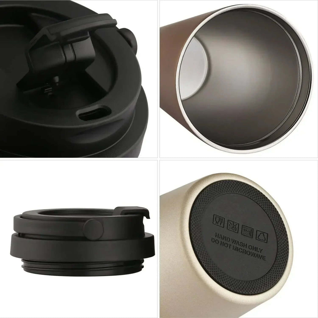 Unisex Isoleret Rejsekop i Rustfrit Stål 500ml