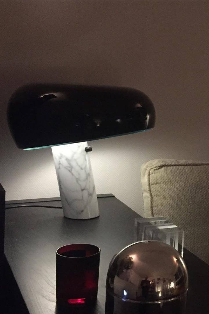 Designer Bordlampe i Marmor