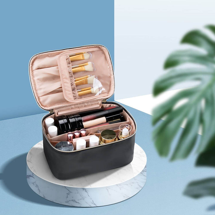 Rejse Make-up Organizer med justerbare rum