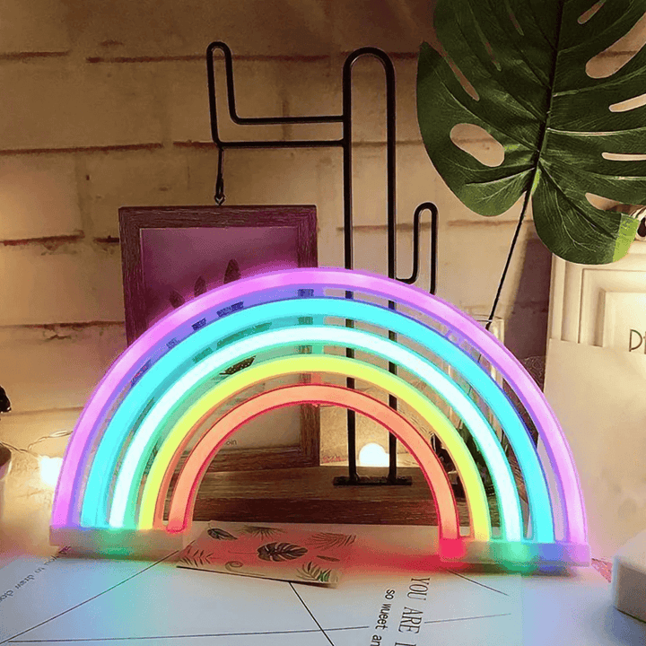 LED Regnbue Natlys Stemningslampe