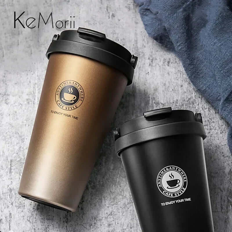 Unisex Isoleret Rejsekop i Rustfrit Stål 500ml