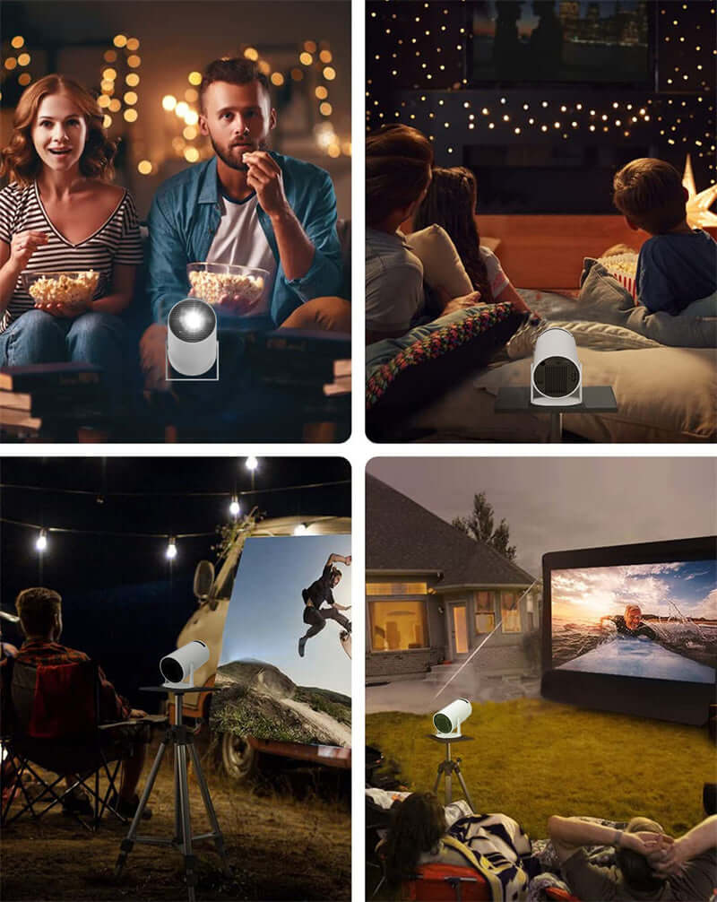 Bærbar 4K Smart Projektor til Hjemmebiograf
