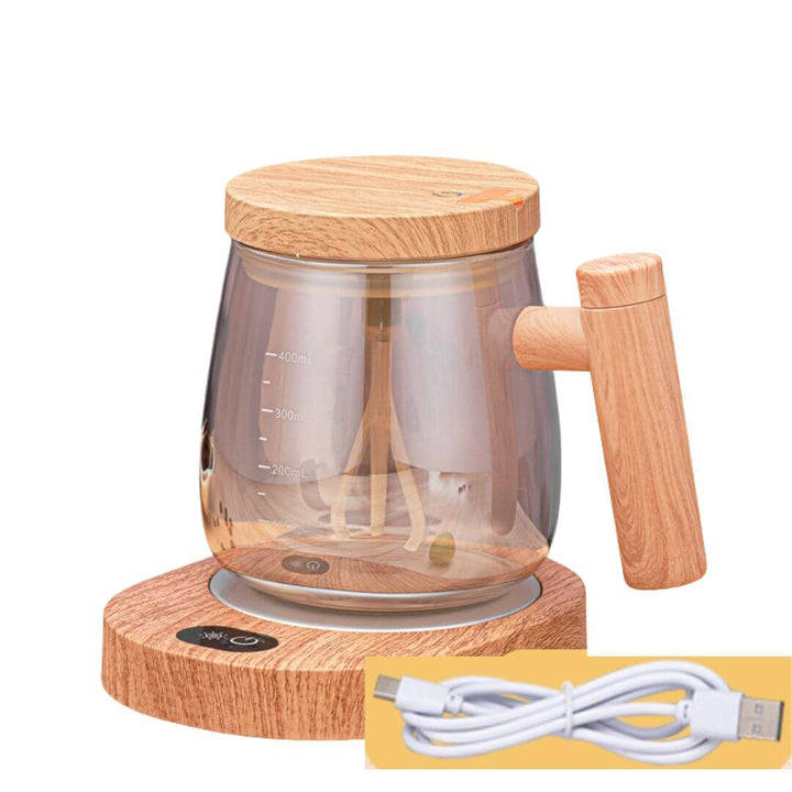 Håndmixer Kop af Træ - 2-i-1 Smoothie Blender