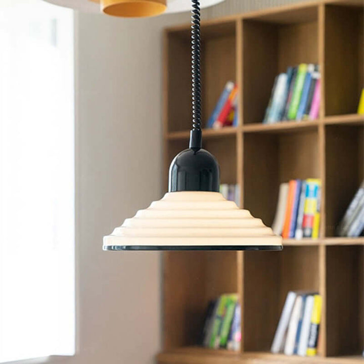 Cremefarvet Glas Pendellampe