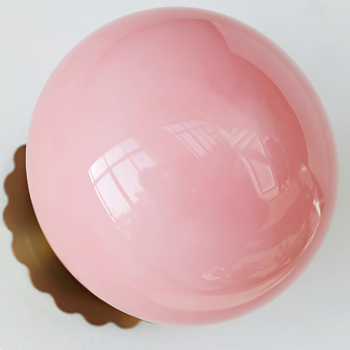 Moderne væglampe i rosa glas