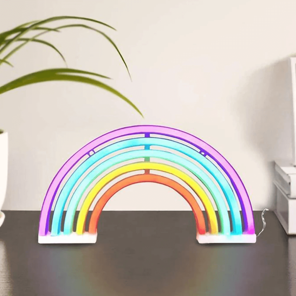 LED Regnbue Natlys Stemningslampe