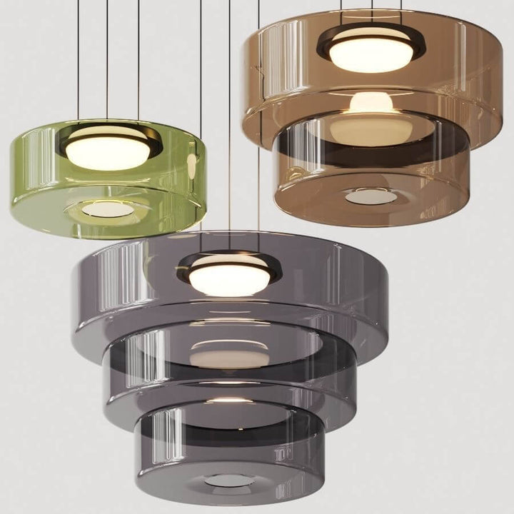 Elegant Bauhaus Glas Pendel Lampe