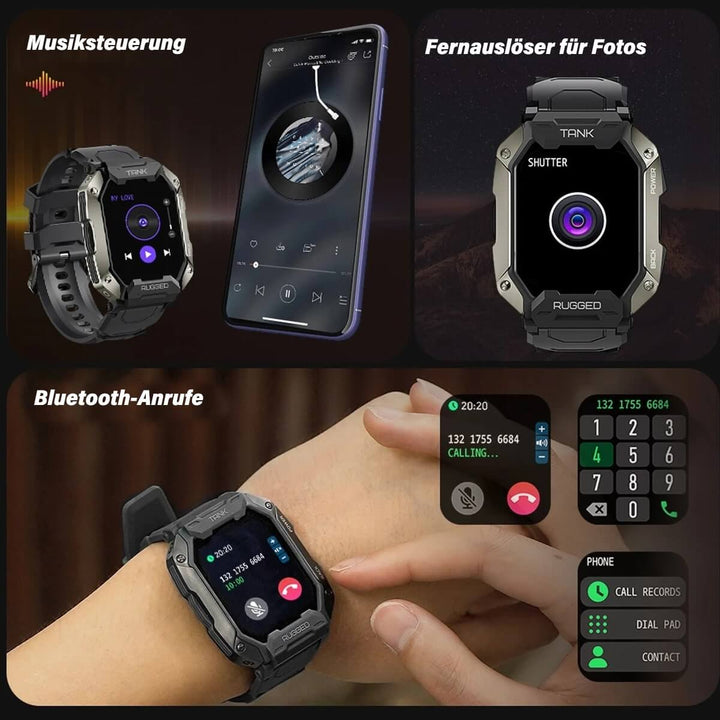 Robust Smartwatch med AMOLED-Display