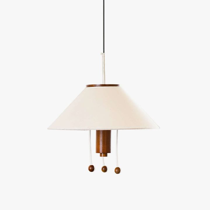 Design Blæksprutte Pendel, Valnød & Hvid