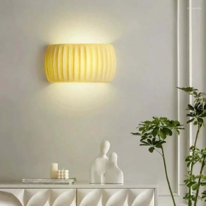 Gerillet Væglampe i Harpiks - Art Deco Stil