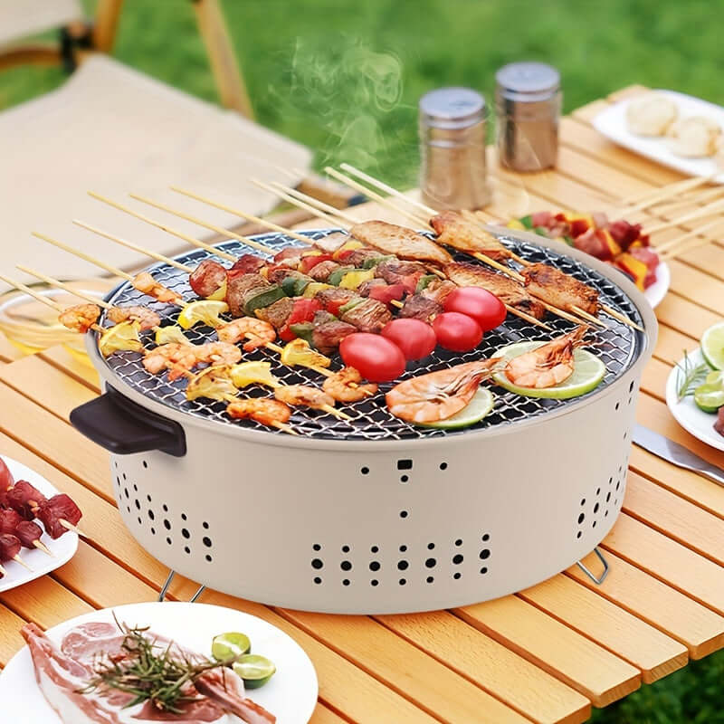 Bærbar Røgfrie Grill til Udendørs Brug