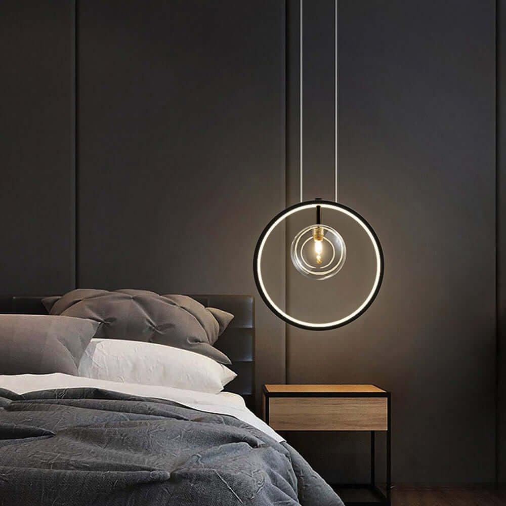 Skandinavisk boble glas pendellampe