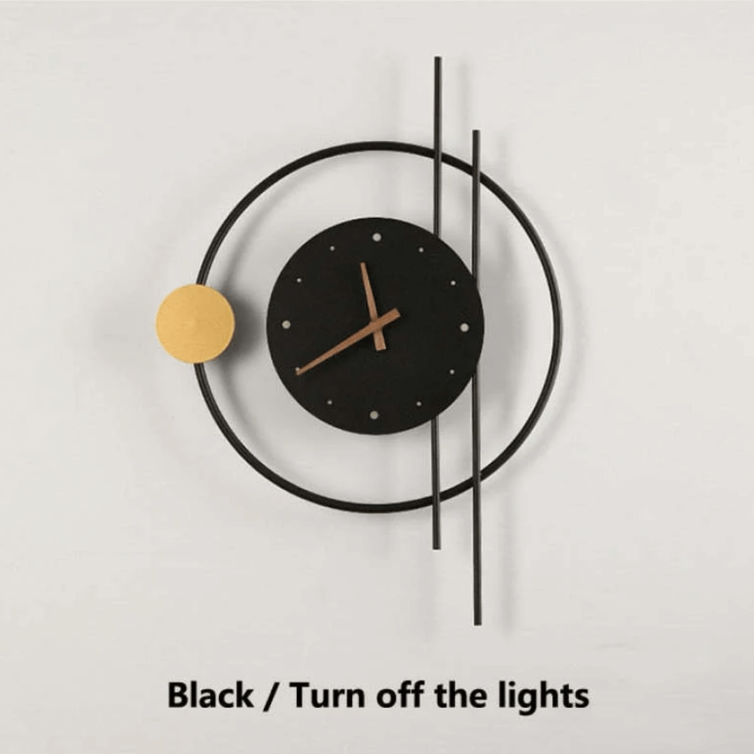 LED Vægur med Belysning, Moderne Design