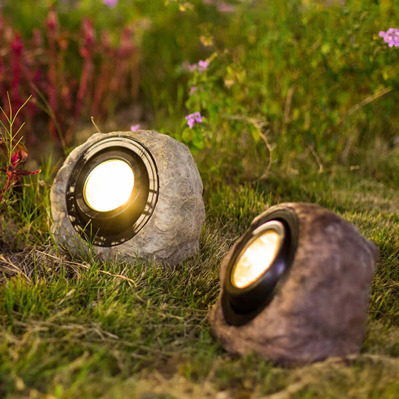 Solar Stenlampe Udendørs Have, 17 x 20 cm