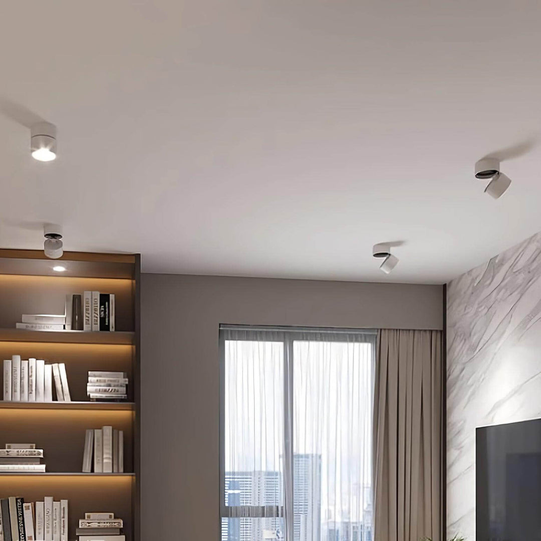 Drejelig LED Loftlampe - Varm Hvid