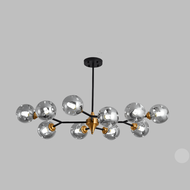 Moderne LED glaskronelysekrone