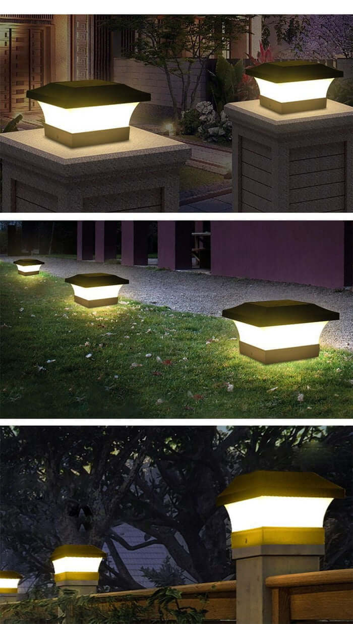 Soldrevet LED Søjlelampe Udendørs
