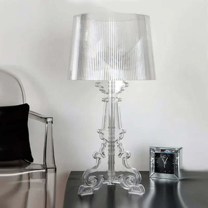 Justerbar Bordlampe i Akryl - Barok Design