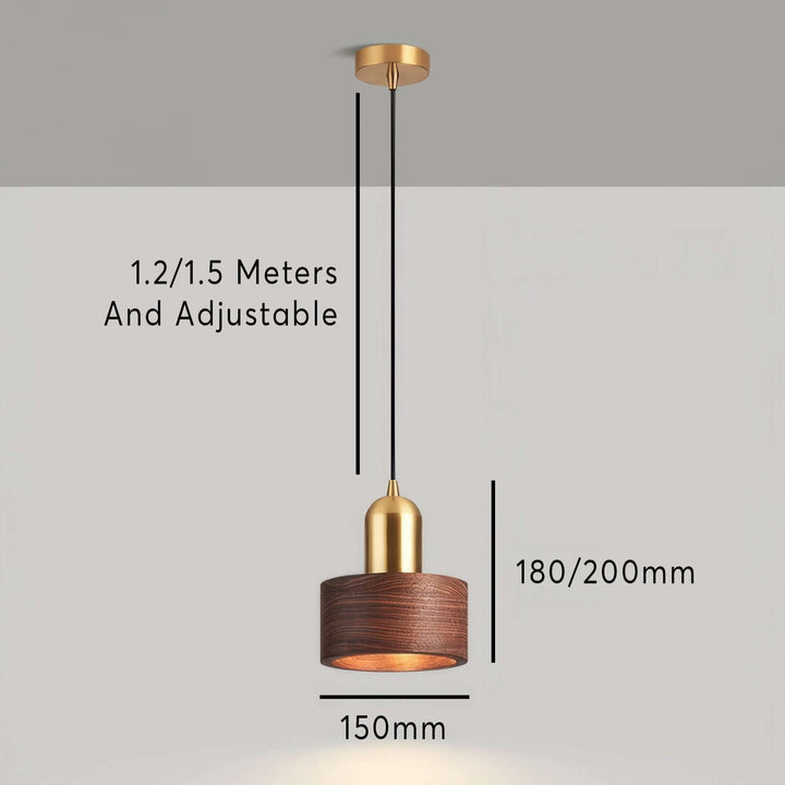 Cylinder Pendel Lys Japanesisk Stil Enhver Rum