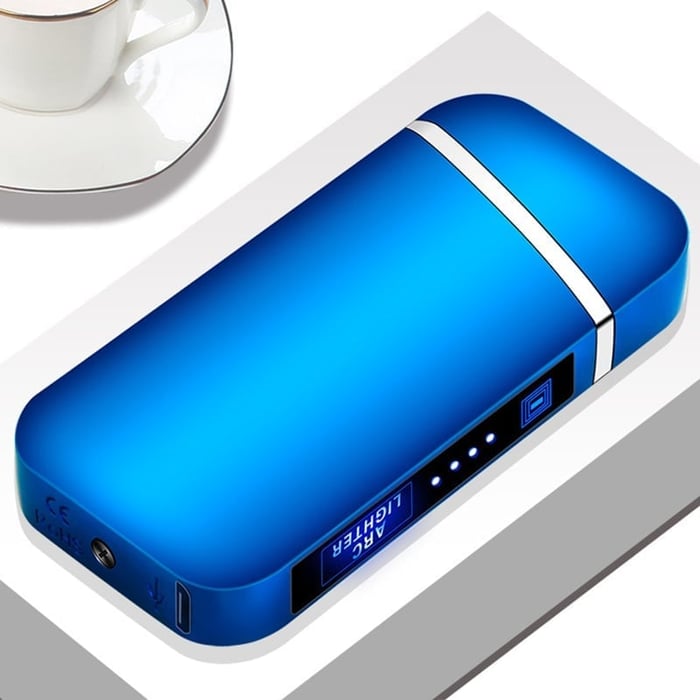 Avanceret smart lighter. Berøringsaktiveret, USB genopladelig. Flammeløs, vindtæt tænding. Stilfuldt design.