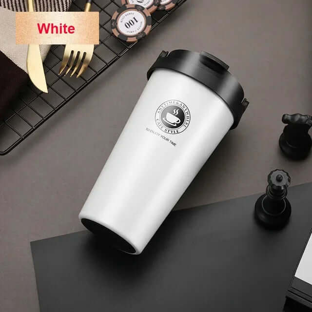 Unisex Isoleret Rejsekop i Rustfrit Stål 500ml
