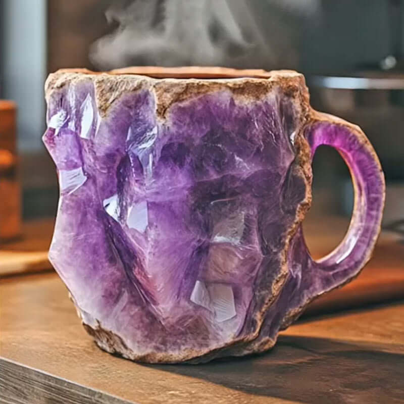 Elegant kaffekop i krystalglas, 350 ml