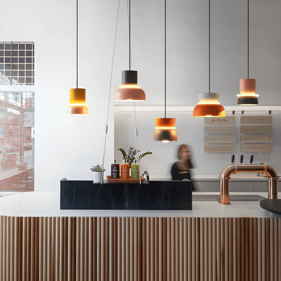 Farverig LED Macaron Design Pendellampe