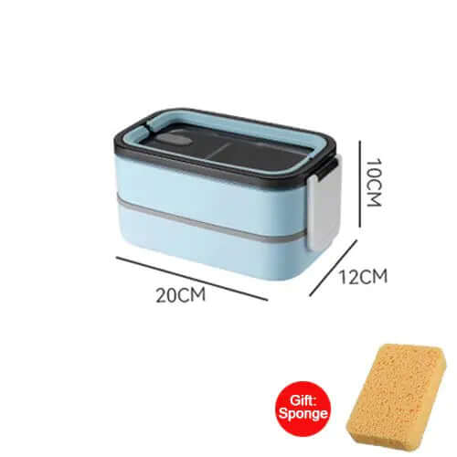 2-lags Bento madkasse i rustfrit stål