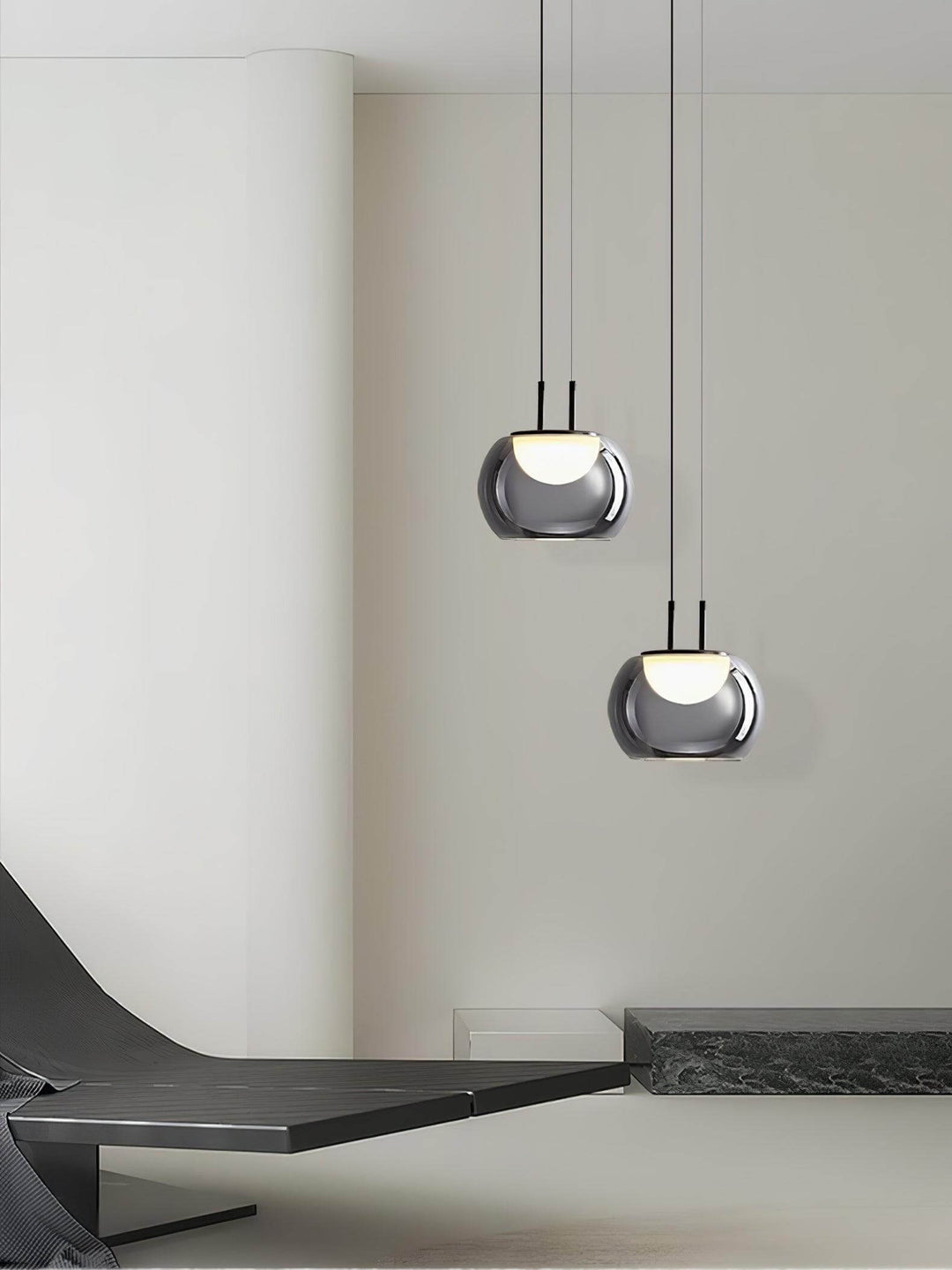 Moderne Halo Pendelophæng, 3-flamme
