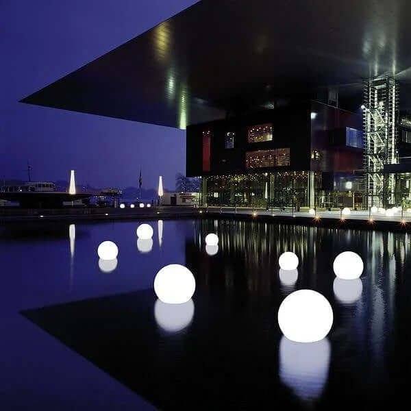 LED Havekuglelampe, Solar, Farveskift