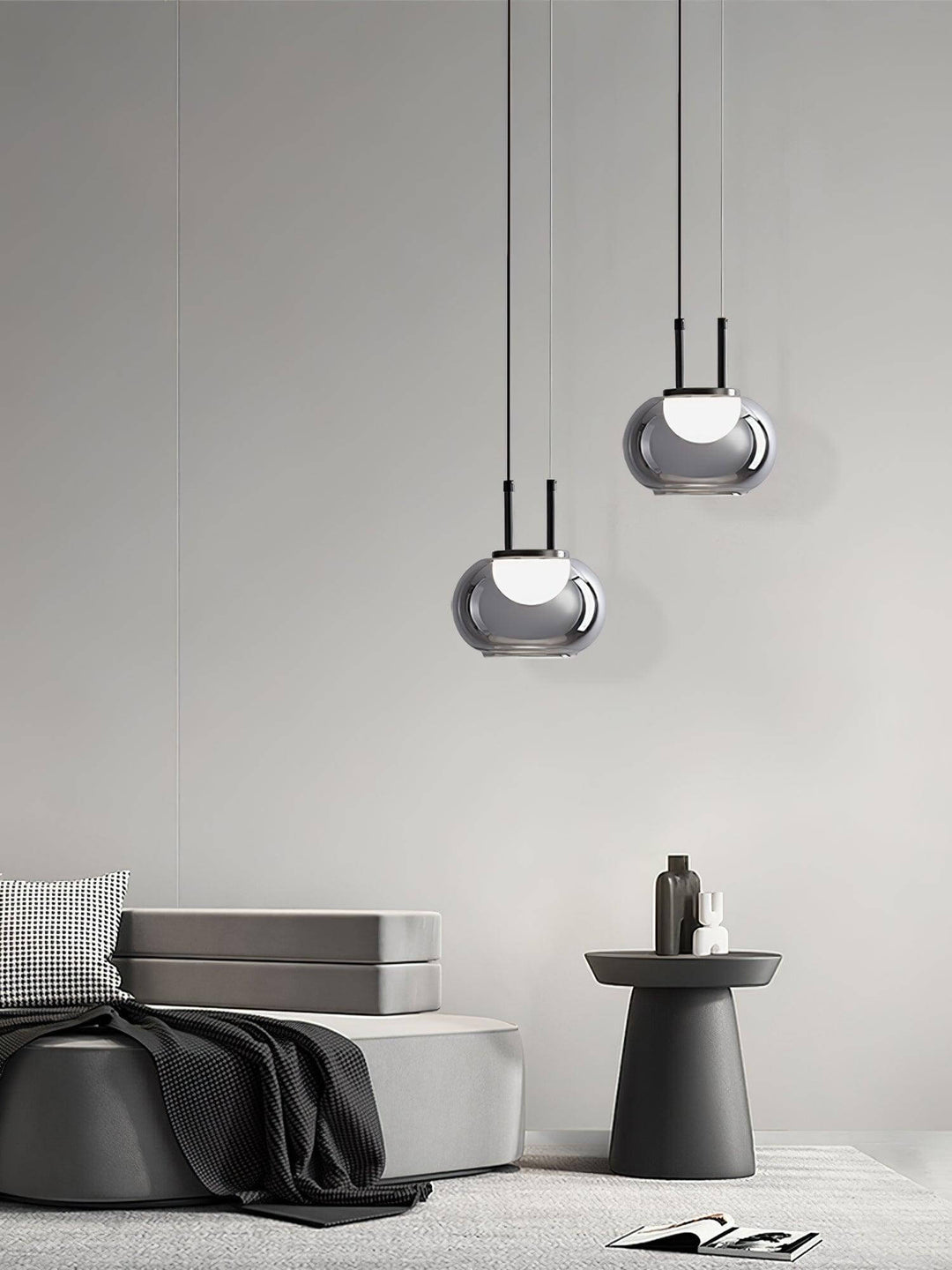 Moderne Halo Pendelophæng, 3-flamme